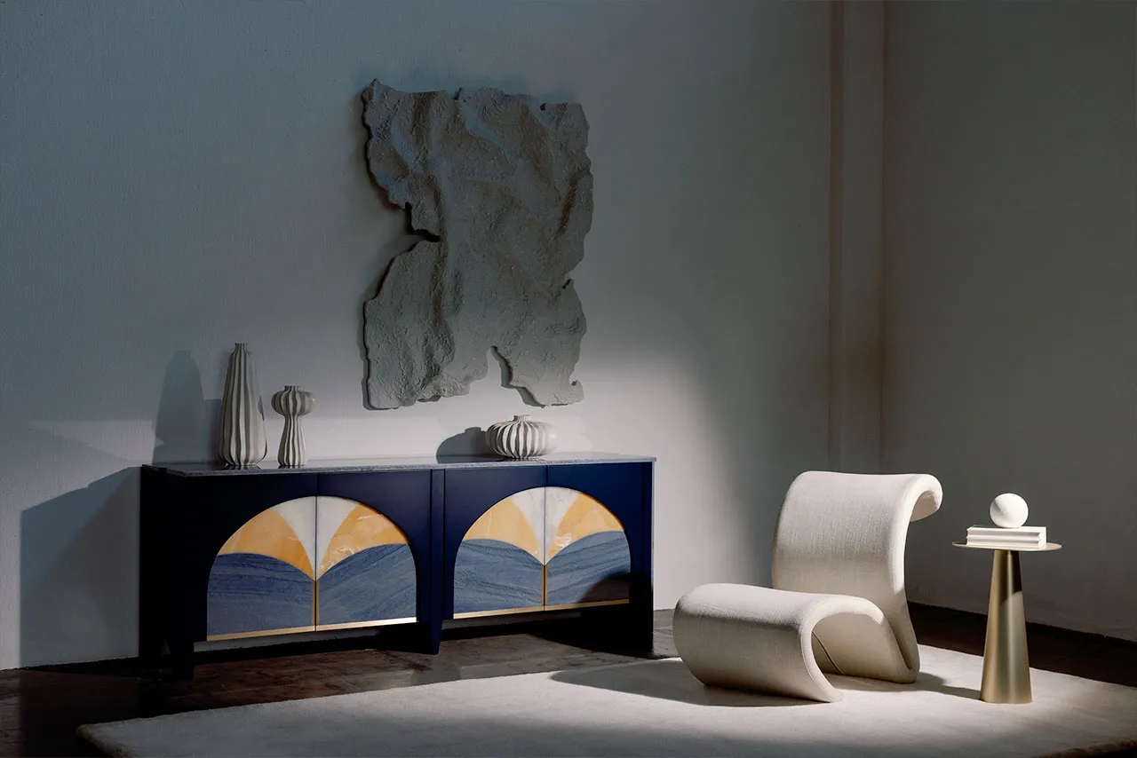 Wooden sideboard BILOBA by Greenapple