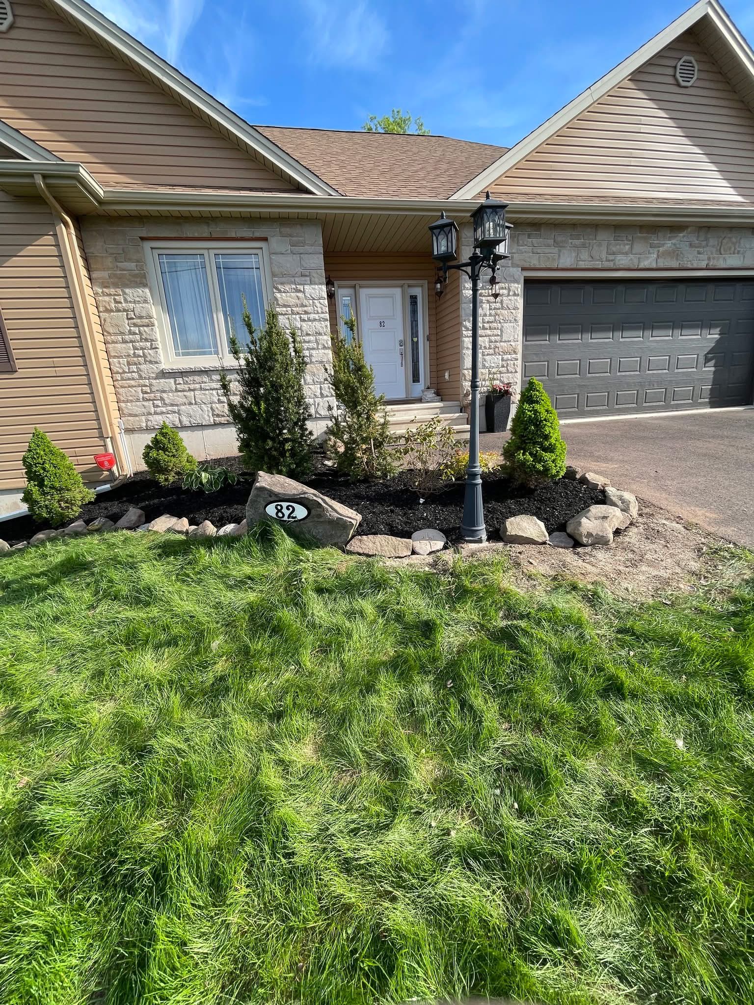 Softscaping work by Green Apple Landscaping Builders in Halifax